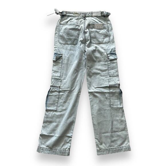 New WeWoreWhat High-Rise Utility Jeans Indigo Straight Leg Denim Size 29 NWT - Picture 6 of 9